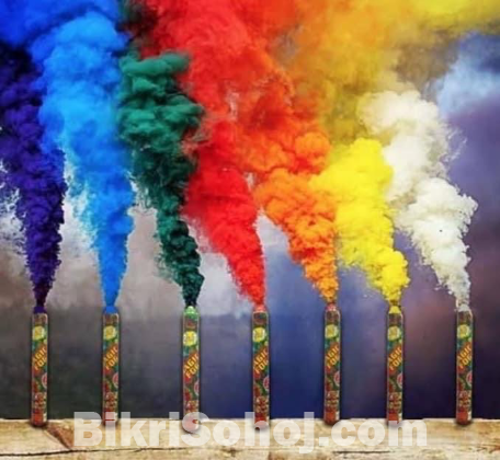 Colour smoke for photography
